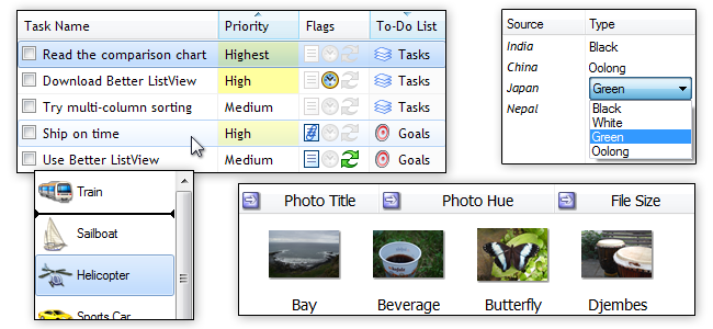 Better ListView control